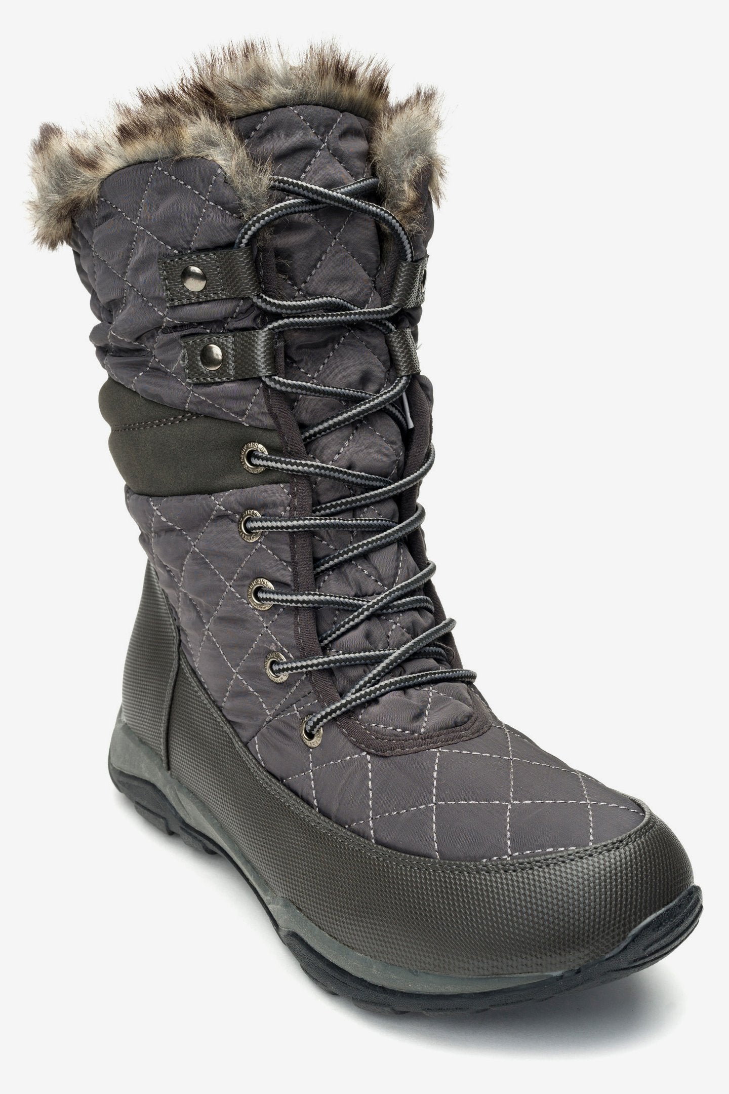 Bota Invernal Mujer Gris Roma Chinitown Chinitown